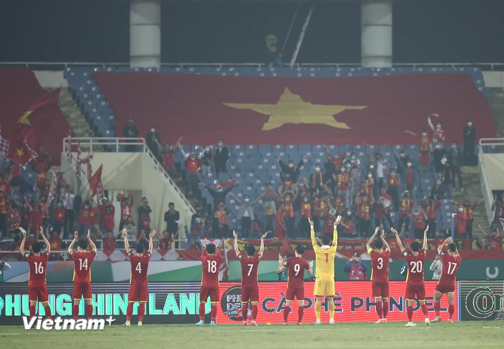 Trận đấu Việt Nam-Trung Quốc sẽ diễn ra vào ngày mùng 1 Tết Nguyên đán Nhâm Dần tại sân Mỹ Đình. (Ảnh: PV/Vietnam+) 