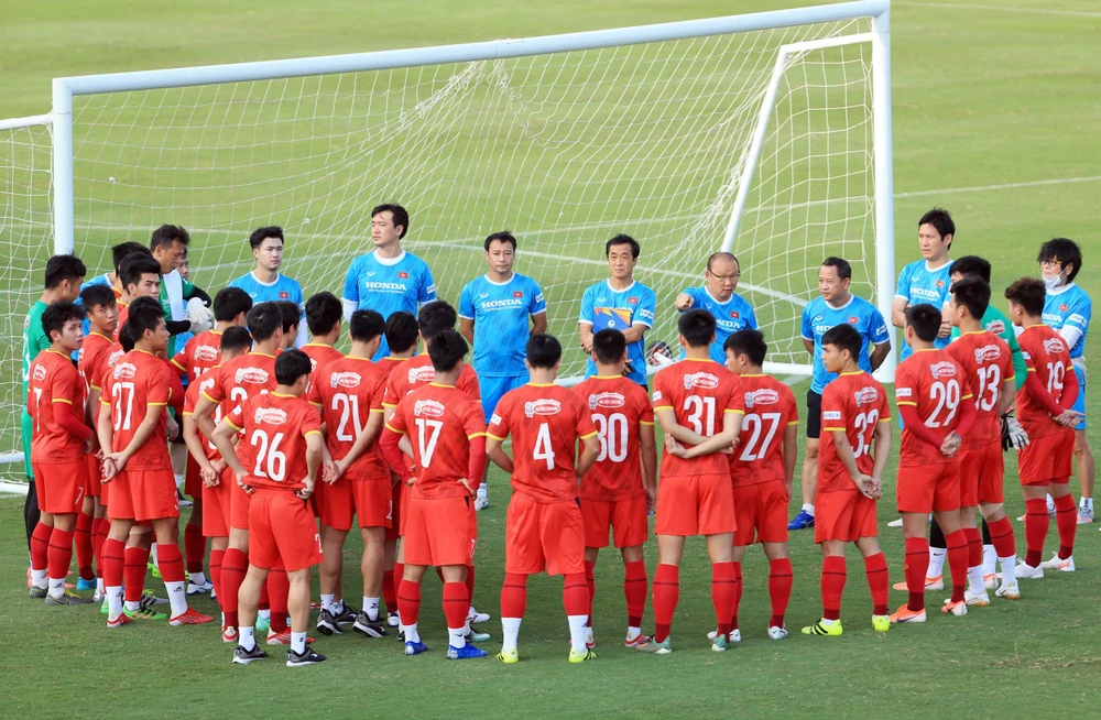 Đội tuyển Việt Nam đặt mục tiêu vô địch AFF Cup 2022. (Ảnh: VFF)