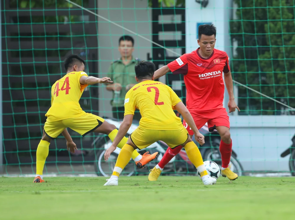 Mục tiêu quan trọng của U23 Việt Nam trong năm 2022 gồm SEA Games 31 và Vòng chung kết U23 châu Á. (Ảnh: PV/Vietnam+) 