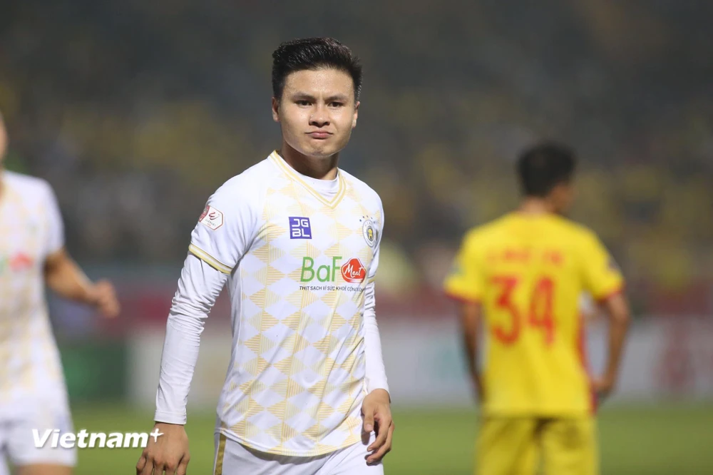 Quang Hải đang bỏ ngỏ khả năng tiếp tục gắn bó cùng Hà Nội FC. (Ảnh: PV/Vietnam+) 