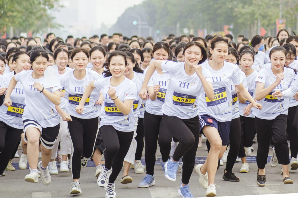 Giải chạy quy mô lớn dành cho học sinh, sinh viên dự kiến thu hút 20.000 người tham dự. (Ảnh: CTV/Vietnam+) 
