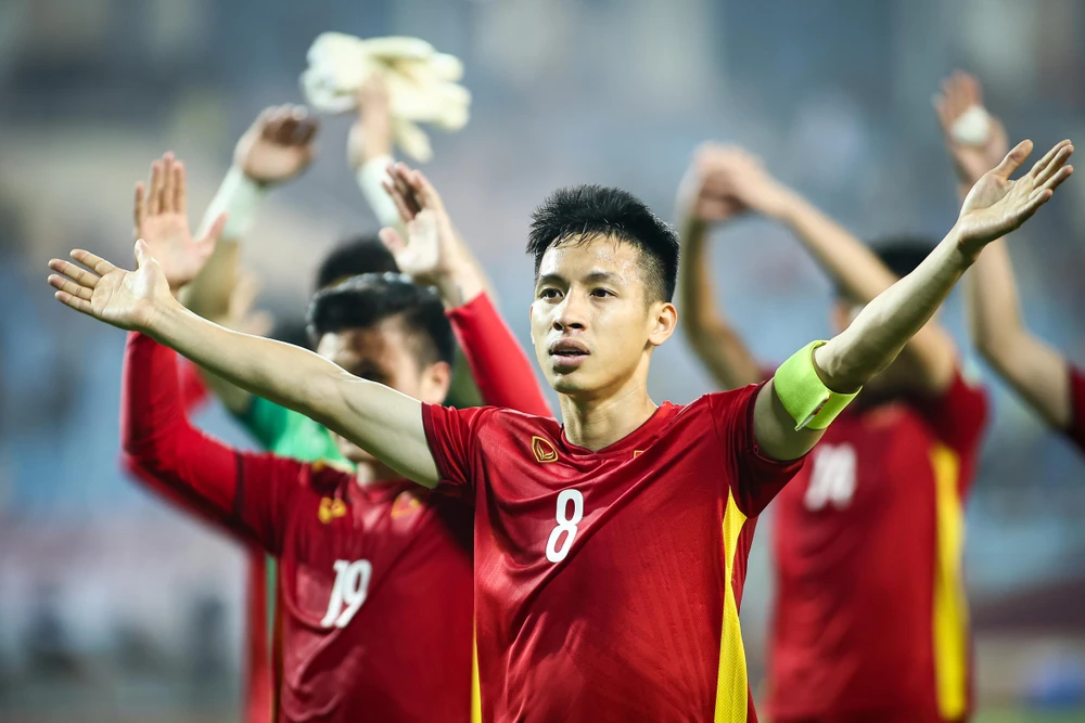 Đội tuyển Việt Nam tập huấn trong nước nhằm chuẩn bị cho AFF Cup 2022, thay vì ra nước ngoài như dự kiến. (Ảnh: PV/Vietnam+) 