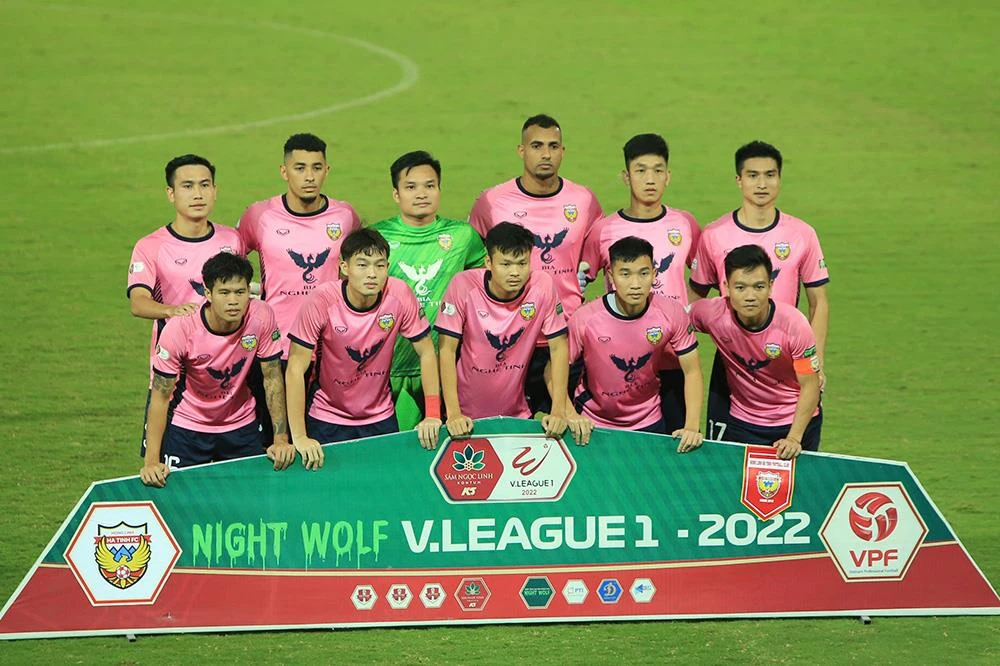 Hồng Lĩnh Hà Tĩnh tự tin chắc chắn trụ hạng tại V-League 2022. (Ảnh: VPF) 