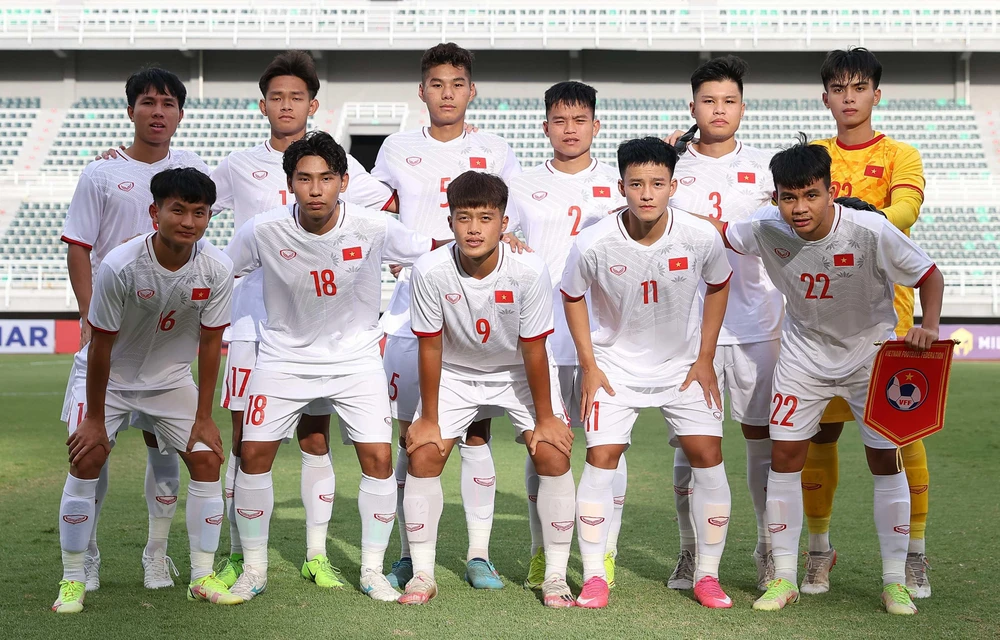 Đội hình U20 Việt Nam từng tham dự Vòng loại U20 châu Á 2023. (Ảnh: VFF) 