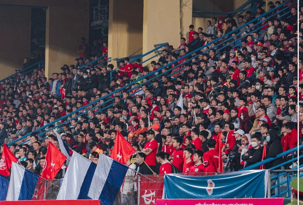 Sân vận động Hàng Đẫy dự kiến kín chỗ ngồi ở trận Hà Nội FC gặp Công An Hà Nội. (Ảnh: CLB CAHN) 