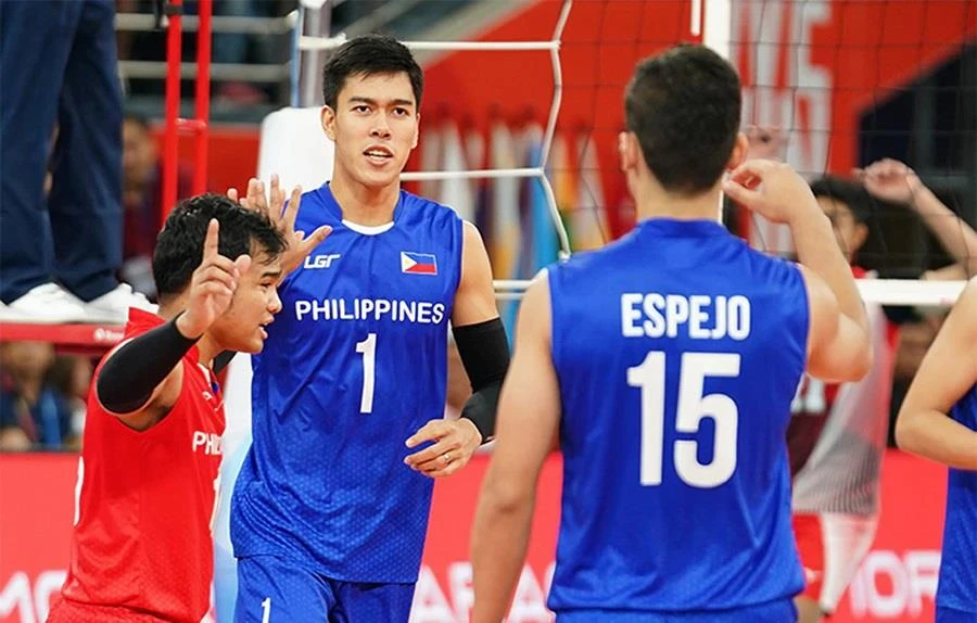 Đội tuyển bóng chuyền nam Philippines được tham dự SEA Games 32 sau khi nhận được sự đồng thuận từ các đội còn lại. (Ảnh: ABS) 