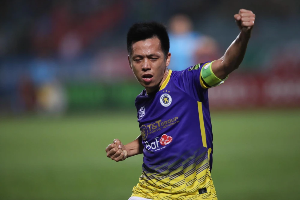 Hà Nội FC tiếp tục đứng đầu bảng xếp hạng V-League 2023. (Ảnh: PV/Vietnam+) 