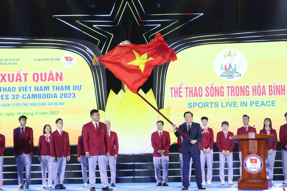 Đoàn thể thao Việt Nam hướng đến vị trí thứ ba tại SEA Games 32. (Ảnh: VPF) 