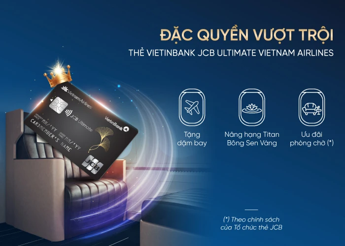 Trải nghiệm đặc quyền thượng lưu cùng VietinBank JCB Ultimate Vietnam Airlines. (Ảnh: Vietnam+)