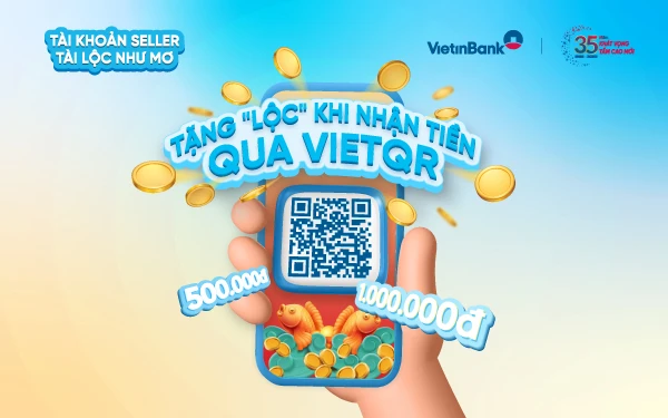Đã có 1.215 khách hàng được nhận quà bằng tiền mặt qua VietQR VietinBank. (Ảnh: Vietnam+)