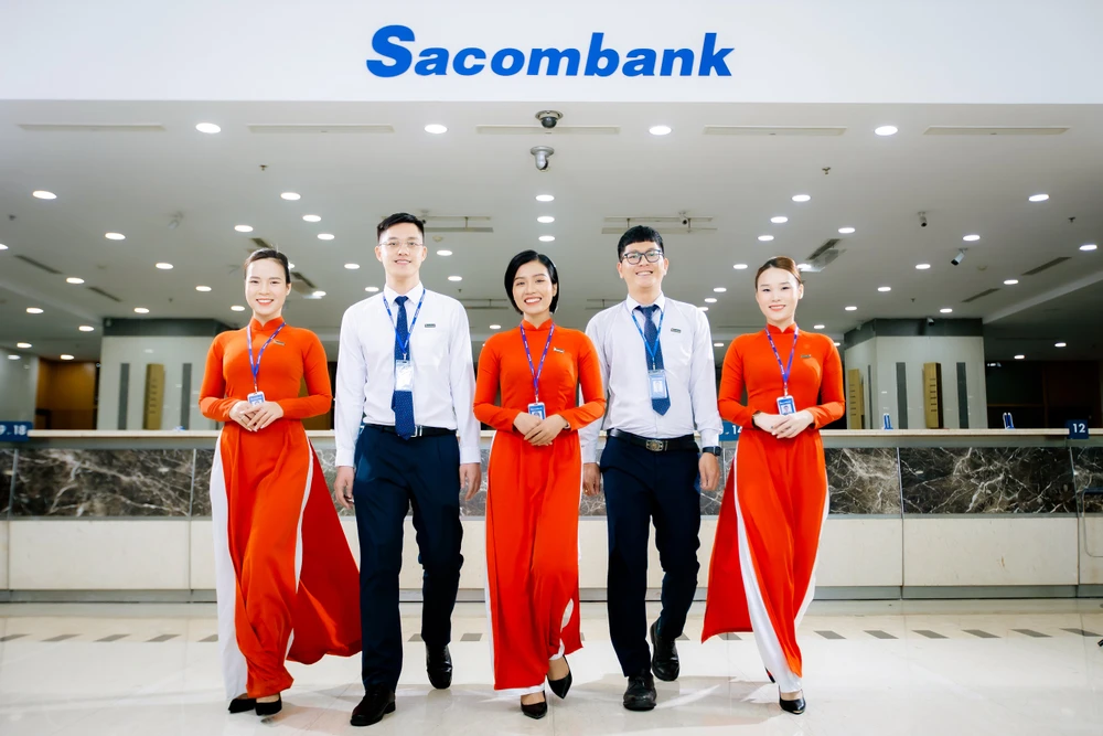 Trong quá trình đầu tư vào nguồn nhân lực, Sacombank ưu tiên các yếu tố nền tảng như cơ hội phát triển năng lực, chính sách phúc lợi hấp dẫn và tính bình đẳng giới. (Ảnh: PV/Vietnam+)