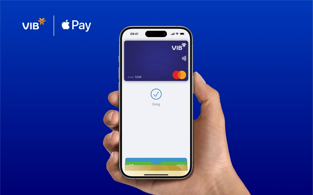 VIB triển khai phương thức thanh toán qua Apple Pay an toàn và bảo mật. (Ảnh: Vietnam+)