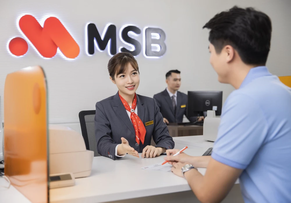 MSB chia cổ tức bằng cổ phiếu với tỷ lệ 30%, tăng vốn điều lệ lên 26.000 tỷ đồng. (Ảnh: Vietnam+)