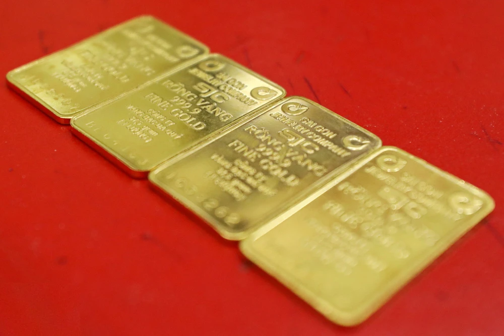 Ngân hàng Nhà nước nhấn mạnh đã chuẩn bị sẵn sàng các phương án can thiệp để bình ổn thị trường vàng. (Ảnh: Vietnam+)
