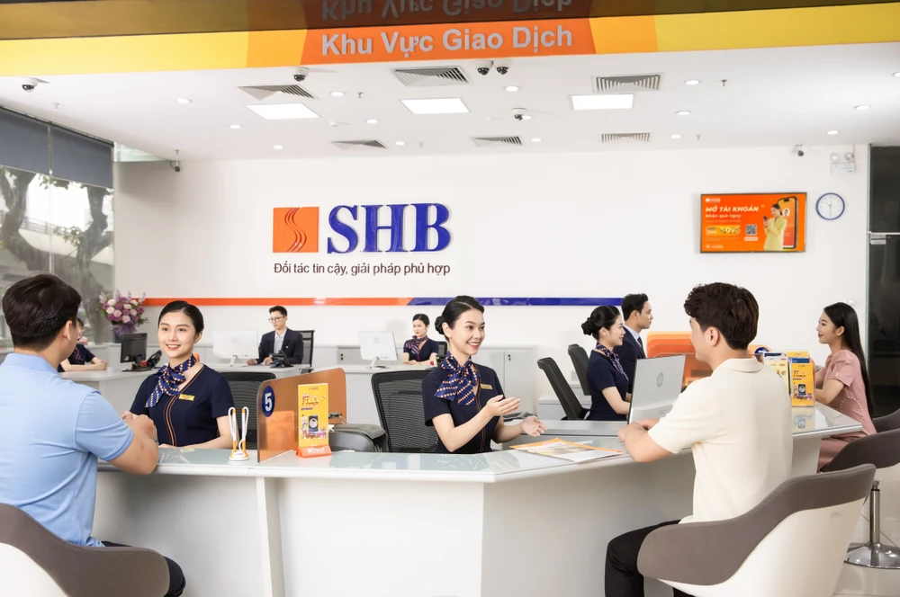 Lợi nhuận trước thuế 6 tháng đầu năm của SHB đạt 6.860 tỷ đồng. (Ảnh: Vietnam+)