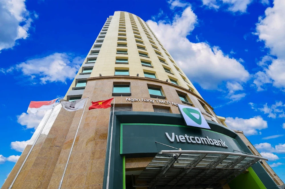 Trụ sở Vietcombank tại Hà Nội. (Ảnh: Vietnam+)