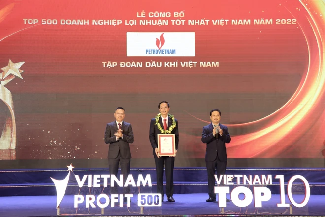 Petrovietnam 6 lần dẫn đầu Top 500 Doanh nghiệp lợi nhuận tốt nhất Việt Nam. (Ảnh: PV/Vietnam+)