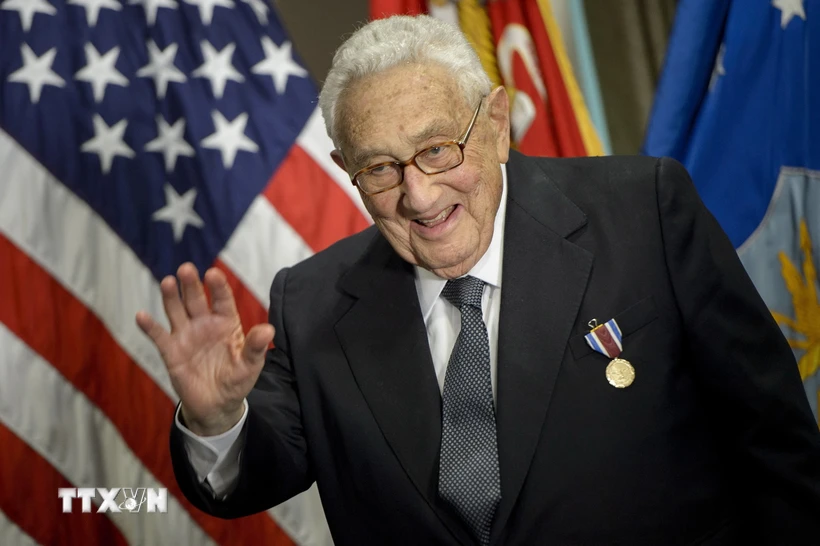 Cựu Ngoại trưởng Mỹ Henry Kissinger. (Ảnh: AFP/TTXVN)
