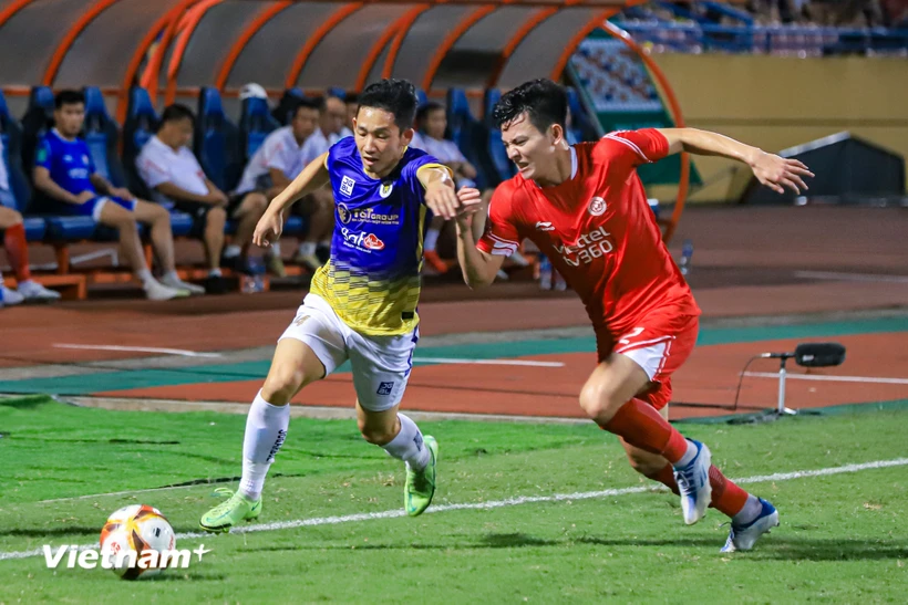 Thể Công-Viettel và Hà Nội FC sẽ có trận 'đại chiến' ở vòng 6 V-League 2023/24. (Ảnh: Việt Anh/Vietnam+)