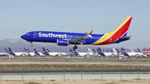 Máy bay Boeing 737 MAX của Southwest Airlines. (Ảnh: AP) 