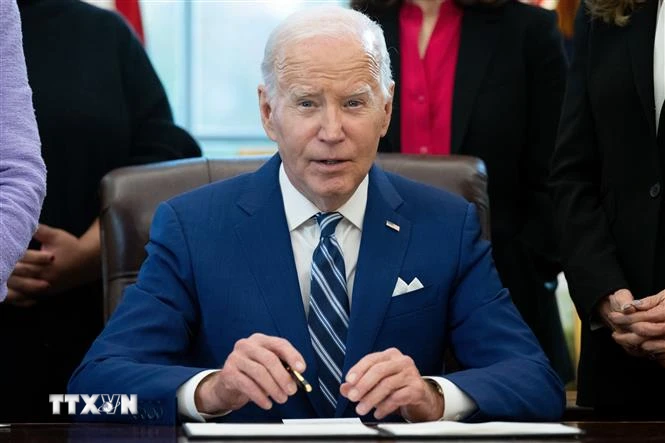 Tổng thống Mỹ Joe Biden. (Ảnh: AFP/TTXVN)