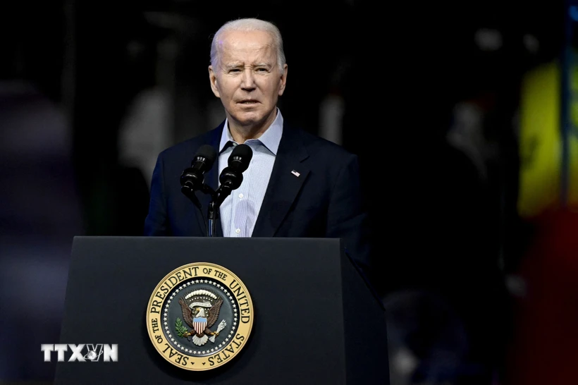 Tổng thống Mỹ Joe Biden phát biểu tại một sự kiện ở bang Colorado ngày 29/11/2023. (Ảnh: AFP/TTXVN)
