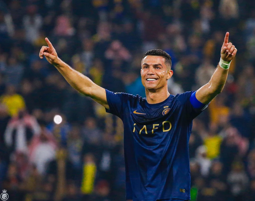 Ronaldo là cầu thủ ghi bàn nhiều nhất năm 2023. (Nguồn: Al Nassr)