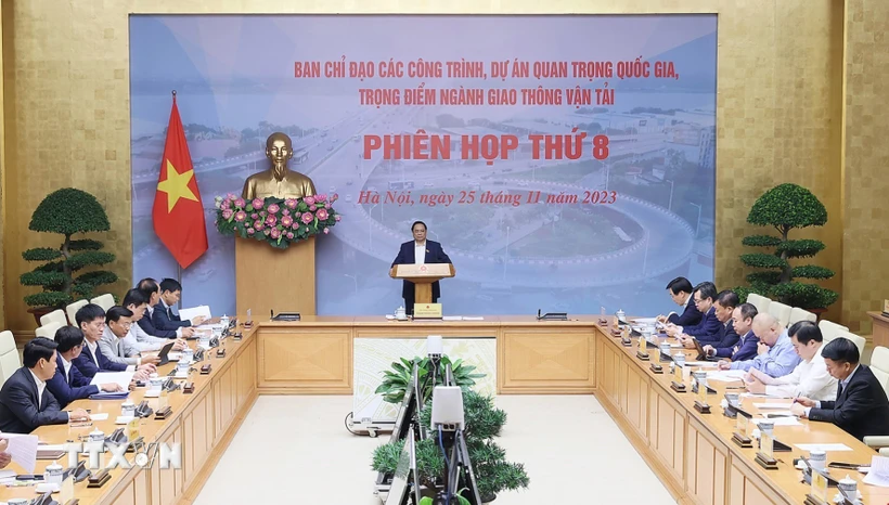 Thủ tướng Phạm Minh Chính chủ trì phiên họp. (Ảnh: Dương Giang/TTXVN) 