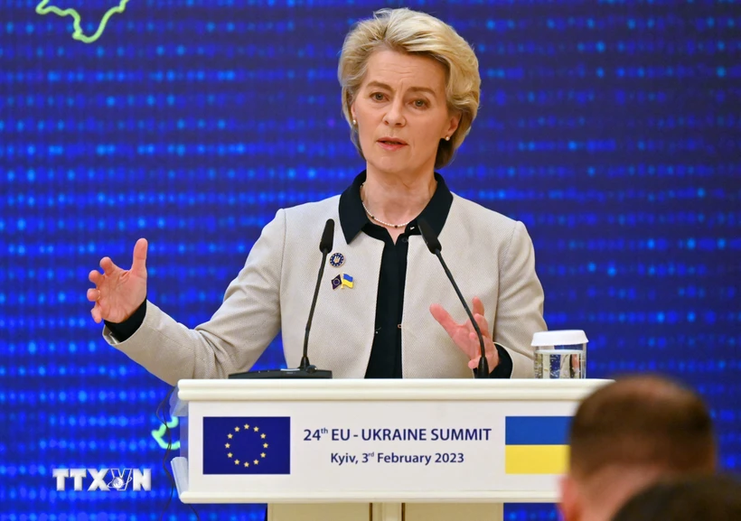 Chủ tịch Ủy ban châu Âu (EC) Ursula von der Leyen. (Ảnh: AFP/TTXVN) 