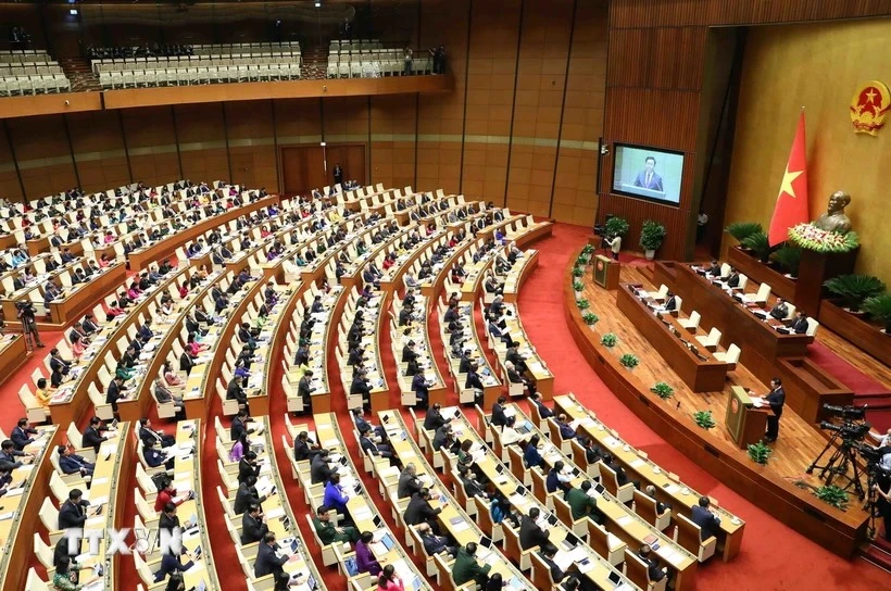 El séptimo período de sesiones de la XV Asamblea Nacional se inaugurará oficialmente esta mañana, 7 de mayo. (Foto de ilustración: Pham Kien/TTXVN)