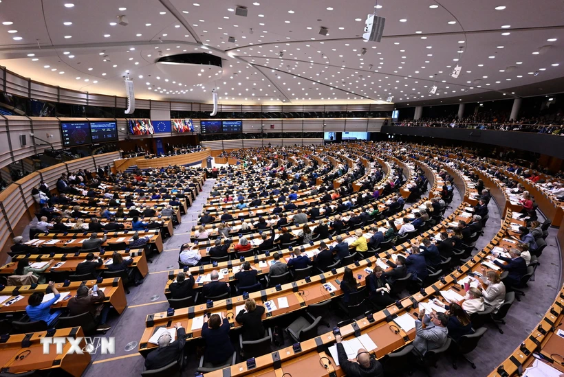 Toàn cảnh một phiên họp Nghị viện châu Âu. Ảnh: AFP/TTXVN