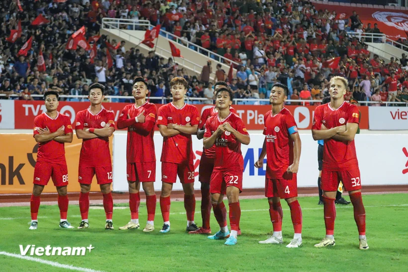 Thể Công-Viettel sẽ thi đấu trên sân Hàng Đẫy trong trận đấu ở vòng 5 V-League 2024-2025. (Ảnh: Việt Anh/Vietnam+)