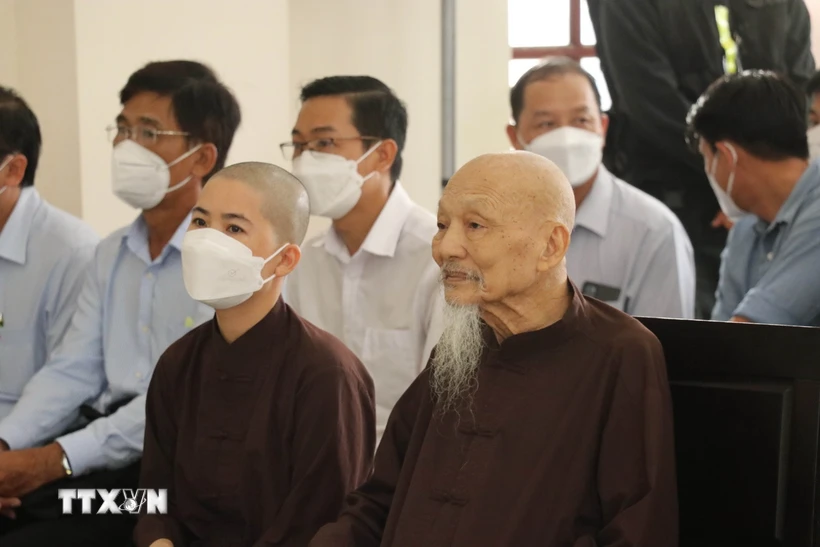 Lê Tùng Vân tại một phiên xét xử năm 2022. (Ảnh: Bùi Giang/TTXVN)