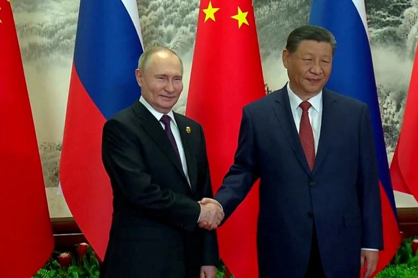 Chủ tịch Trung Quốc Tập Cận Bình và Tổng thống Nga Vladimir Putin. Nguồn: Reuters