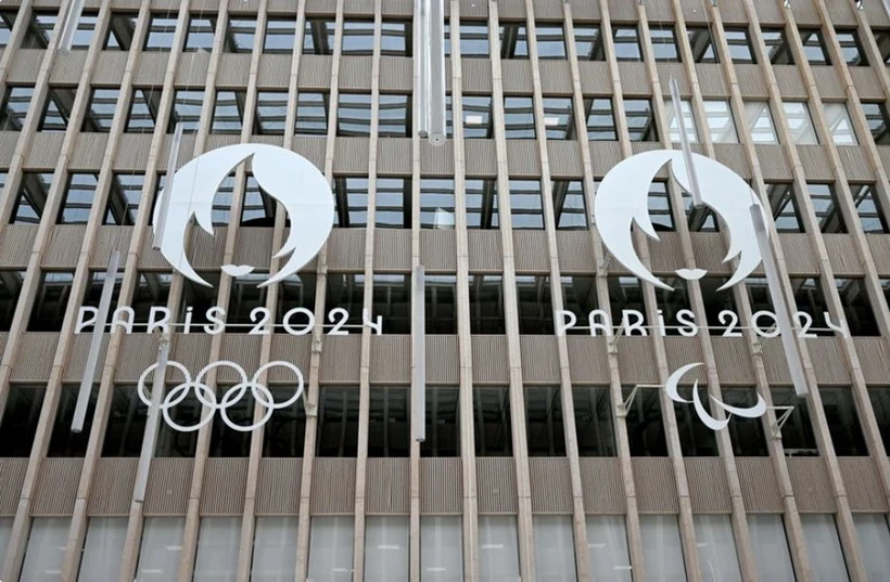 Trụ sở Ủy ban tổ chức Olympic Paris 2024 và Paralympic Paris 2024 tại Saint-Denis, ngoại ô Paris, Pháp. (Ảnh: AFP/TTXVN)