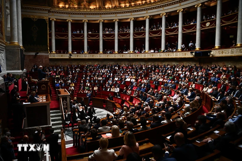 Toàn cảnh một phiên họp Quốc hội Pháp tại Paris. (Ảnh: AFP/TTXVN)