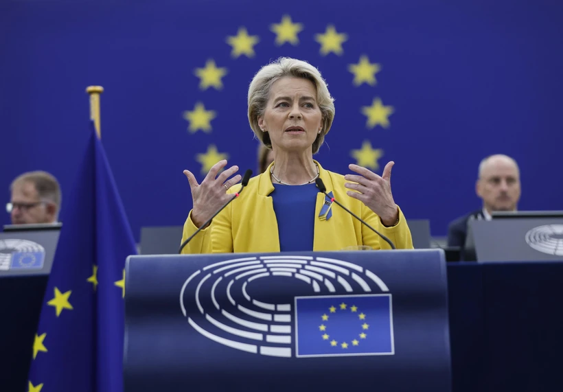 Chủ tịch Ủy ban châu Âu (EC) Ursula von der Leyen.(Nguồn; AP)