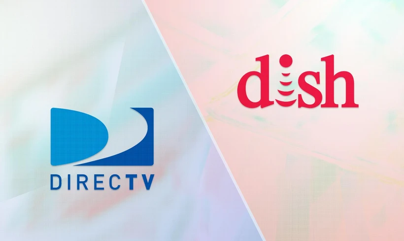 DirecTV và Dish, hai công ty lớn trong lĩnh vực truyền hình vệ tinh tại Mỹ. (Ảnh: Chụp màn hình)