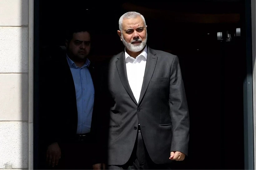 Người đứng đầu phong trào Hồi giáo Hamas Ismail Haniyeh tại Doha (Qatar), ngày 13/2/2024. Ảnh: AFP/TTXVN