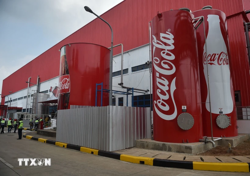 Một nhà máy của Coca Cola ở Cikedokan, Bekasi-West Java, Indonesia. (Ảnh: AFP/TTXVN)