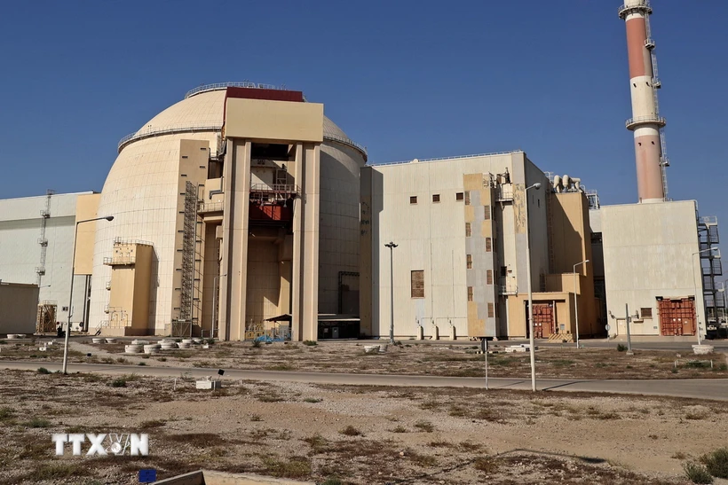 Quang cảnh nhà máy điện hạt nhân Bushehr ở thành phố cùng tên của Iran. Ảnh: AFP/TTXVN