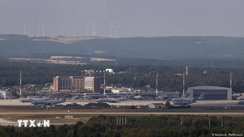 Toàn cảnh căn cứ không quân của Mỹ tại Ramstein, gần Lashtuhl, Đức. (Ảnh: Reuters/TTXVN)