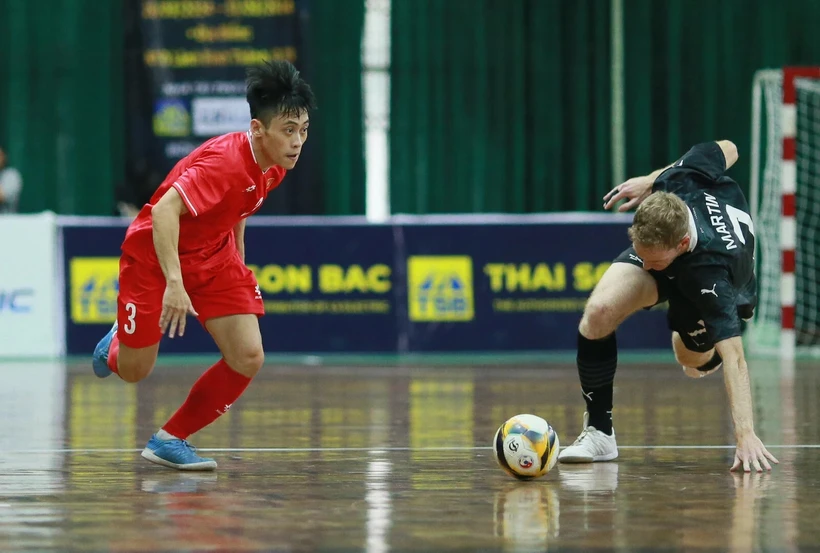 Tuyển Futsal Việt Nam hòa New Zealand ở ngày ra quân. (Nguồn: VTCNews)