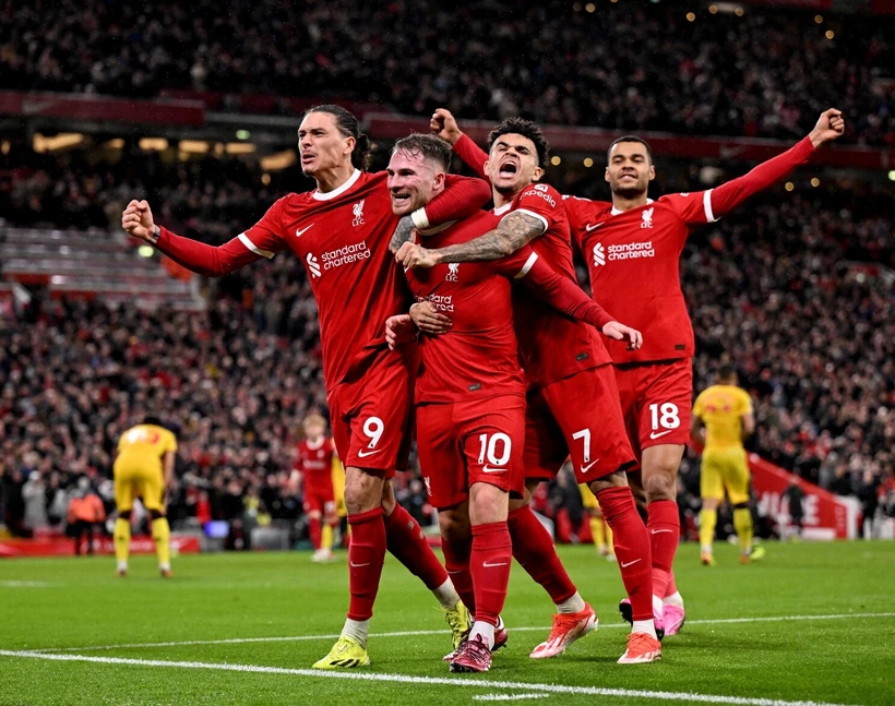 Liverpool trở lại ngôi đầu Premier League. (Nguồn: Getty Images)