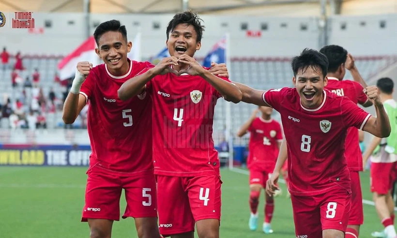 U23 Indonesia sáng cửa vào tứ kết U23 châu Á 2024. (Nguồn: PSSI)