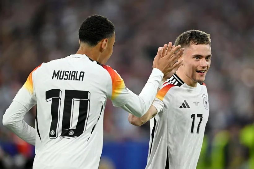 Florian Wirtz và Jamal Musiala góp công lớn giúp Đội tuyển Đức giành chiến thắng. (Nguồn: Getty Images)