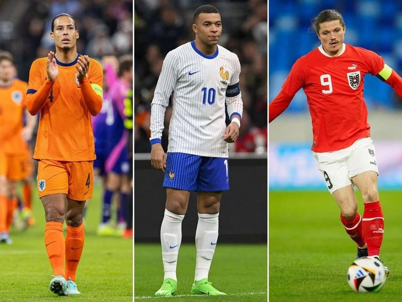 Hà Lan, Pháp và Áo sẽ đua tranh vé chính thức vào vòng 1/8 EURO 2024. (Nguồn: Getty Images)