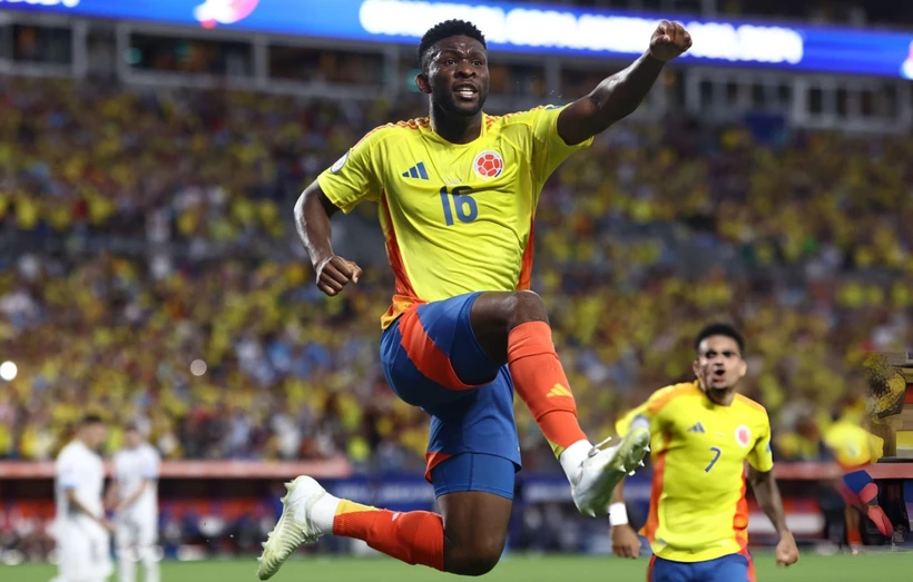 Jefferson Lerma ghi bàn duy nhất giúp Colombia vào chung kết Copa America 2024. (Nguồn: Getty Images)