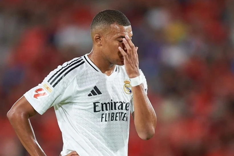 Real chia điểm ngay trong ngày Mbappe ra mắt La Liga. (Nguồn: Getty Images)