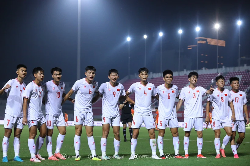 U20 Việt Nam hướng đến chiến thắng trước U20 Guam để củng cố ngôi đầu bảng. (Nguồn: VFF)